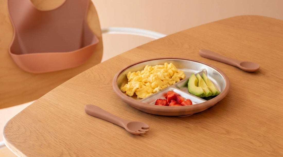 Soft Scrambled Eggs with Avocado for Babies (6 Months+)