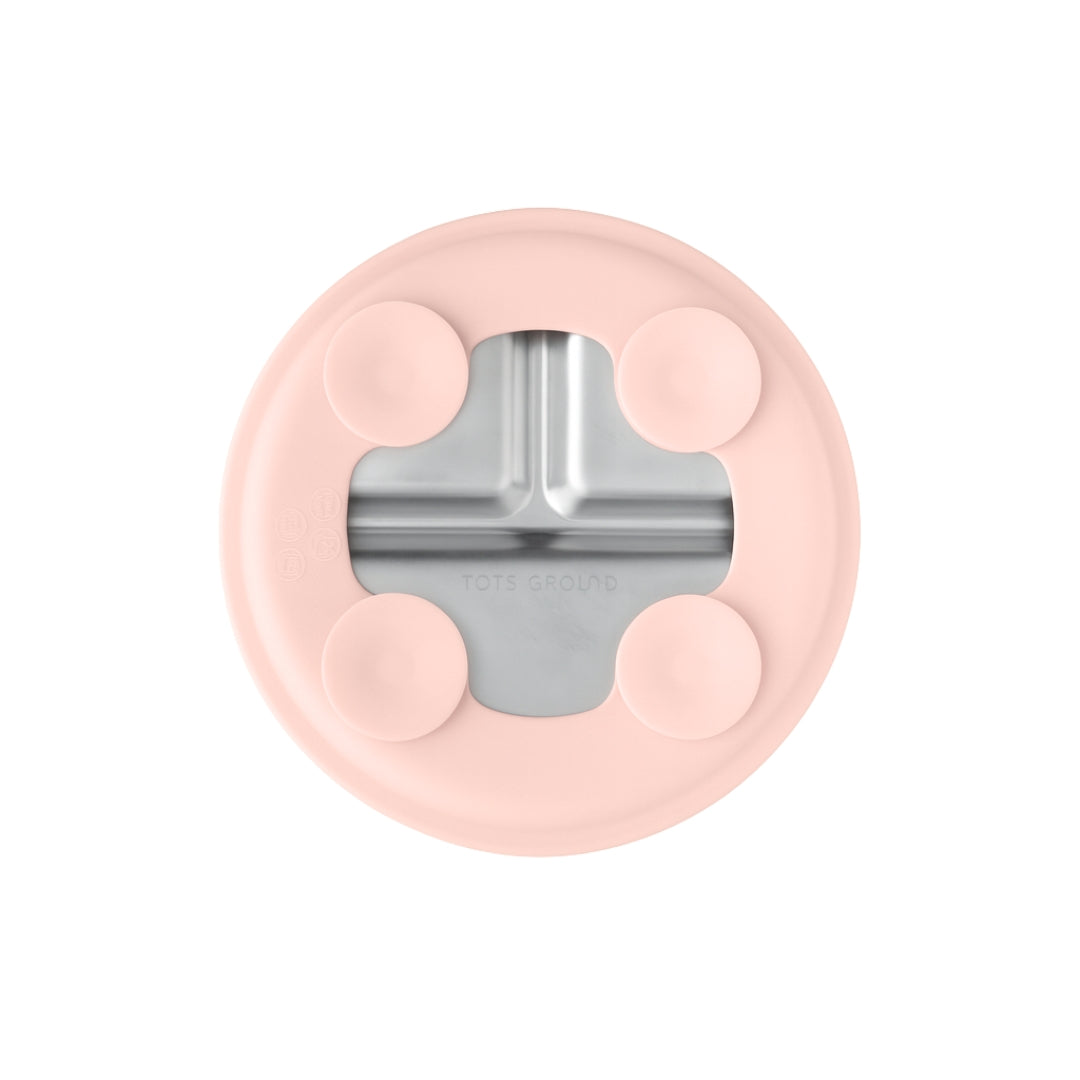 PRE ORDER! Stainless Steel Plate Set of 2 (Tofu & Pearl Blush)