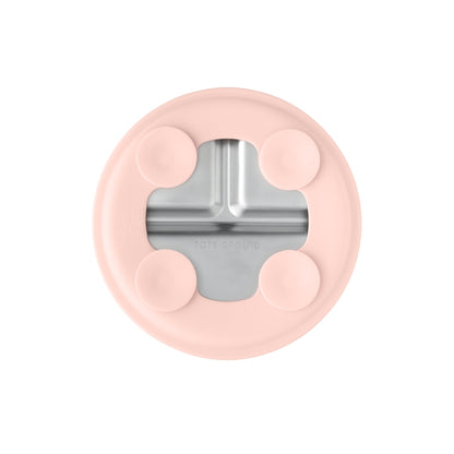 PRE ORDER! Stainless Steel Plate Set of 2 (Tofu & Pearl Blush)