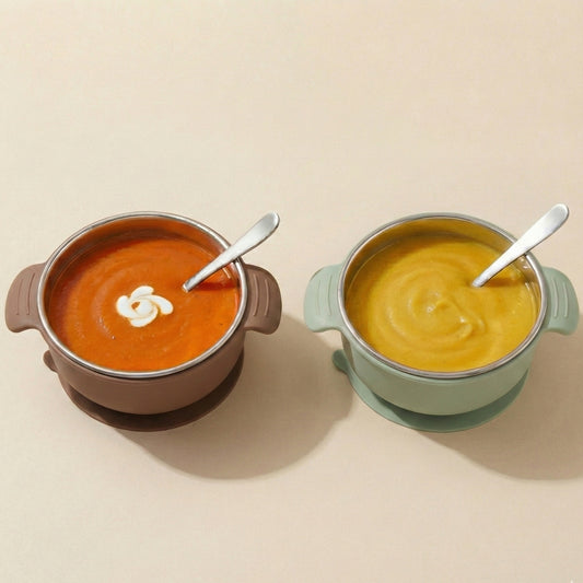 PRE ORDER! Stainless Steel Bowl Set of 2 (Mocha Mousse & Sage Green)