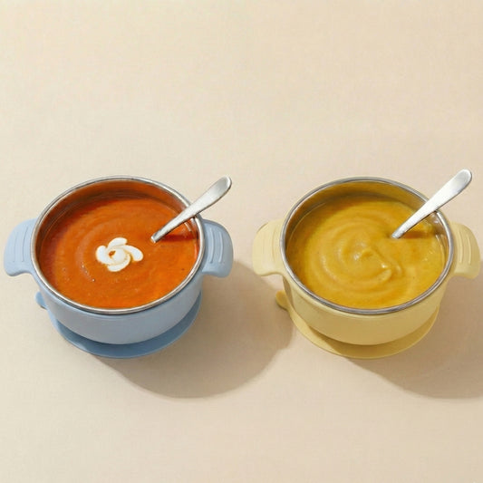 PRE ORDER! Stainless Steel Bowl Set of 2 (Butter Yellow & Baby Blue)