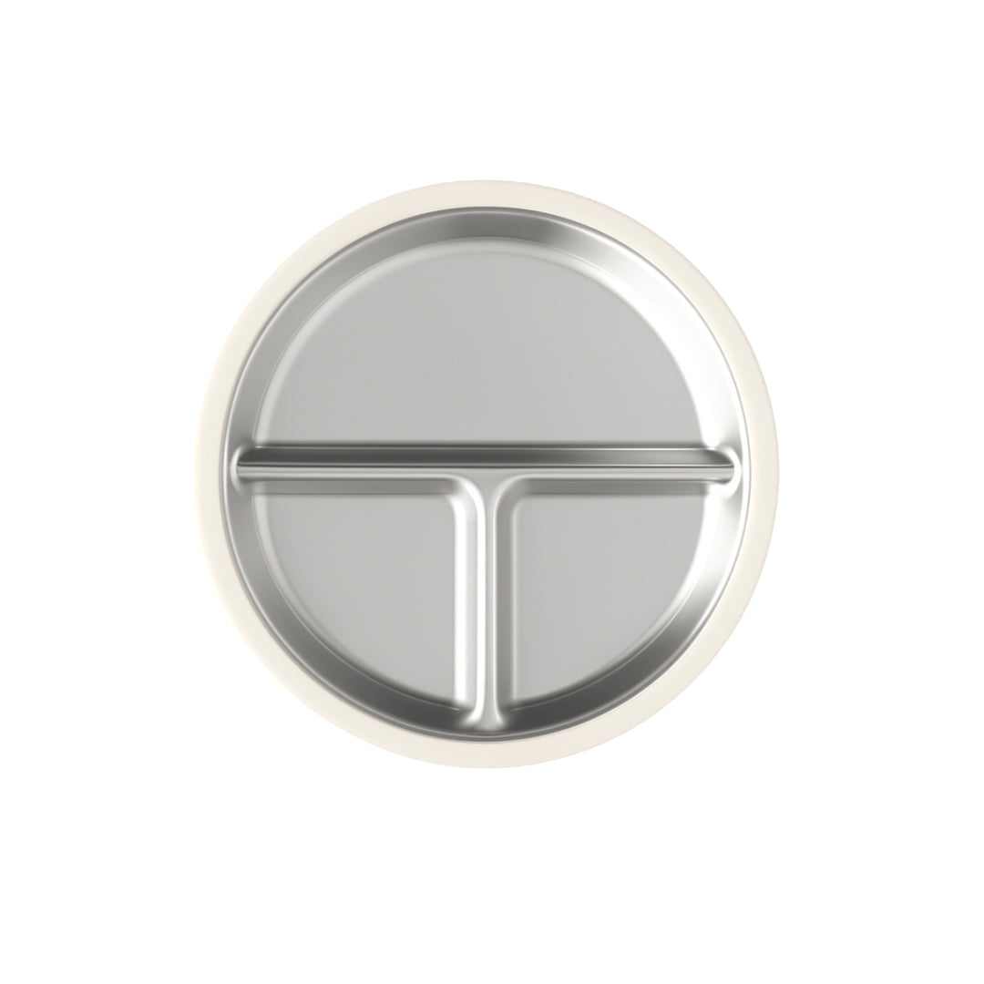 PRE ORDER! Stainless Steel Plate Set of 2 (Tofu & Pearl Blush)