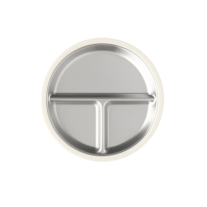 PRE ORDER! Stainless Steel Plate Set of 2 (Tofu & Pearl Blush)