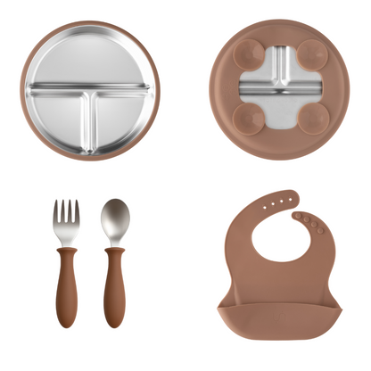 PRE ORDER! Stainless Steel Baby Feeding Set 18+ Months- Sage Green
