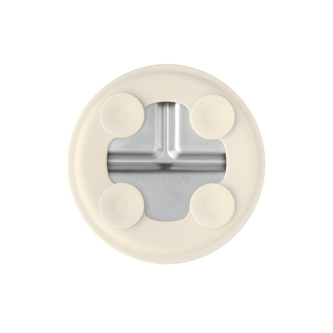 PRE ORDER! Stainless Steel Plate Set of 2 (Tofu & Pearl Blush)