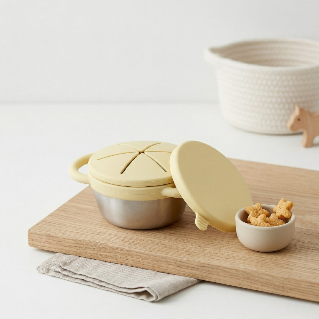 Pre-order! Stainless Steel Snack Cup Set of 2 (Butter Yellow & Baby Blue)