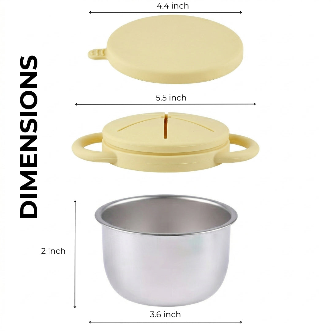 Pre-order! Stainless Steel Snack Cup Set of 2 (Butter Yellow & Baby Blue)