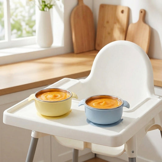 PRE ORDER! Stainless Steel Bowl Set of 2 (Butter Yellow & Baby Blue)