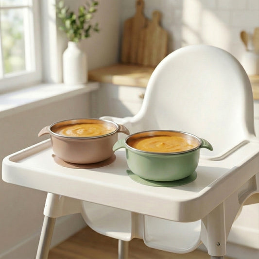 PRE ORDER! Stainless Steel Bowl Set of 2 (Mocha Mousse & Sage Green)