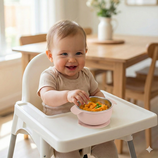 PRE ORDER! Stainless Steel Bowl Set of 2 (Tofu & Pearl Blush)