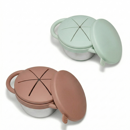 Pre-order! Stainless Steel Snack Cup Set of 2 (Butter Yellow & Baby Blue)