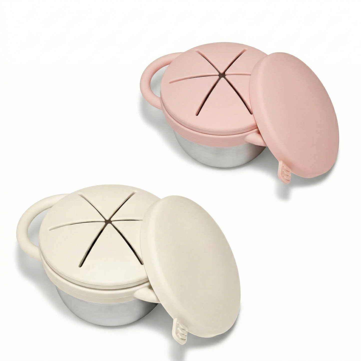Pre-order! Stainless Steel Snack Cup Set of 2 (Butter Yellow & Baby Blue)