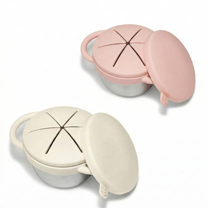 Pre-order! Stainless Steel Snack Cup Set of 2 (Butter Yellow & Baby Blue)