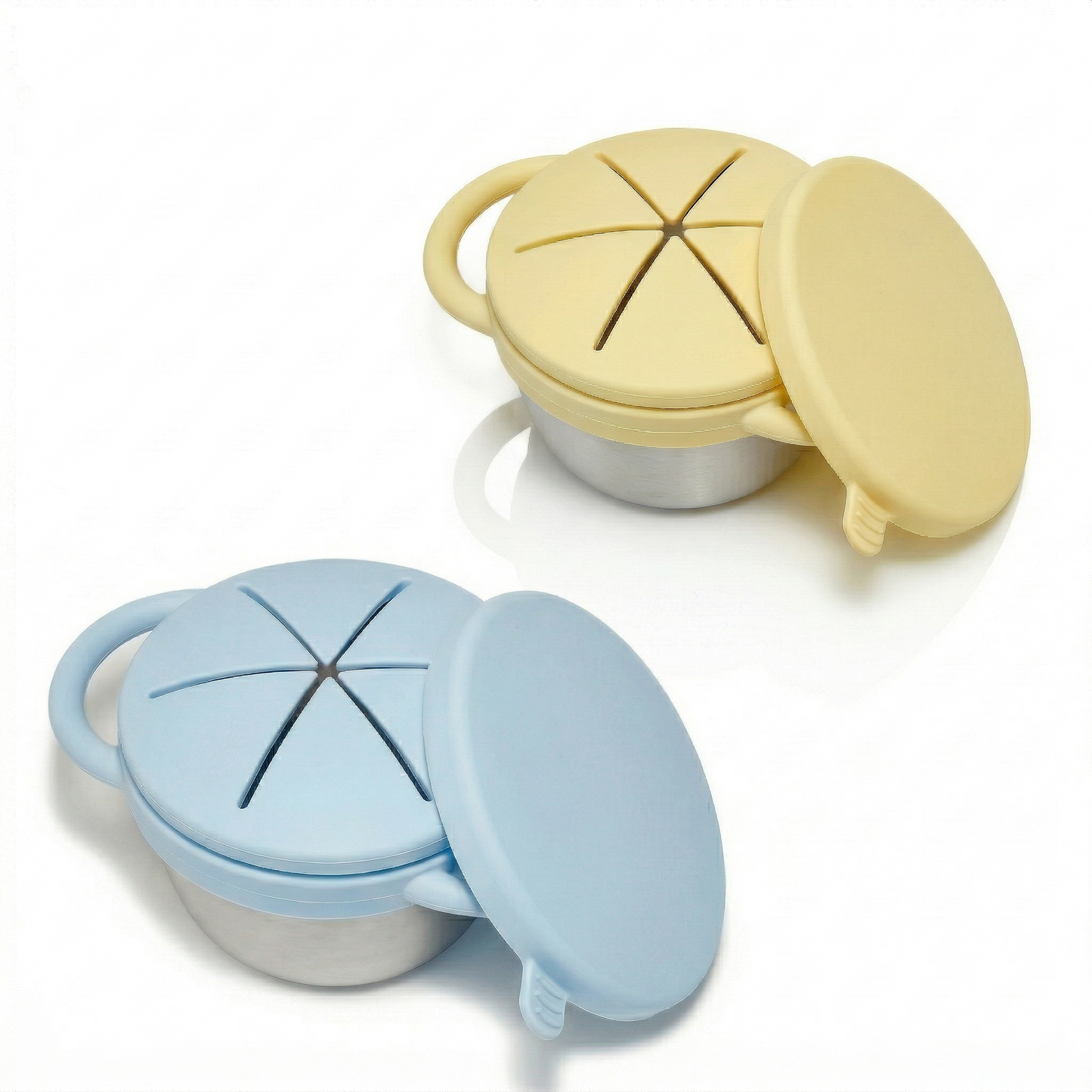 Pre-order! Stainless Steel Snack Cup Set of 2 (Butter Yellow & Baby Blue)