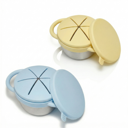 Pre-order! Stainless Steel Snack Cup Set of 2 (Butter Yellow & Baby Blue)