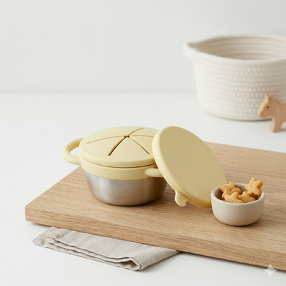 Pre-order! Stainless Steel Snack Cup Set of 2 (Butter Yellow & Baby Blue)